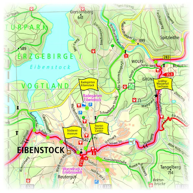 Bild: 9783899203462 | PublicPress Leporello Radtourenkarte Mulderadweg, Freiberg/Zwickau...