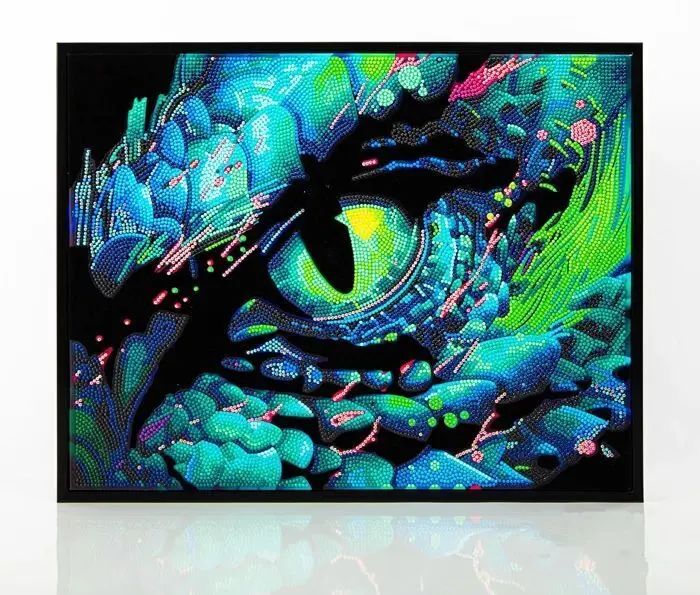 Cover: 4895225943562 | DIAMOND DOTZ - Diamond Painting Neon Drachenauge | Kit (Bastelset)
