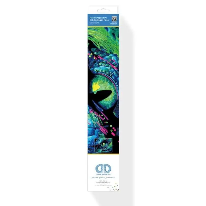 Bild: 4895225943562 | DIAMOND DOTZ - Diamond Painting Neon Drachenauge | Kit (Bastelset)