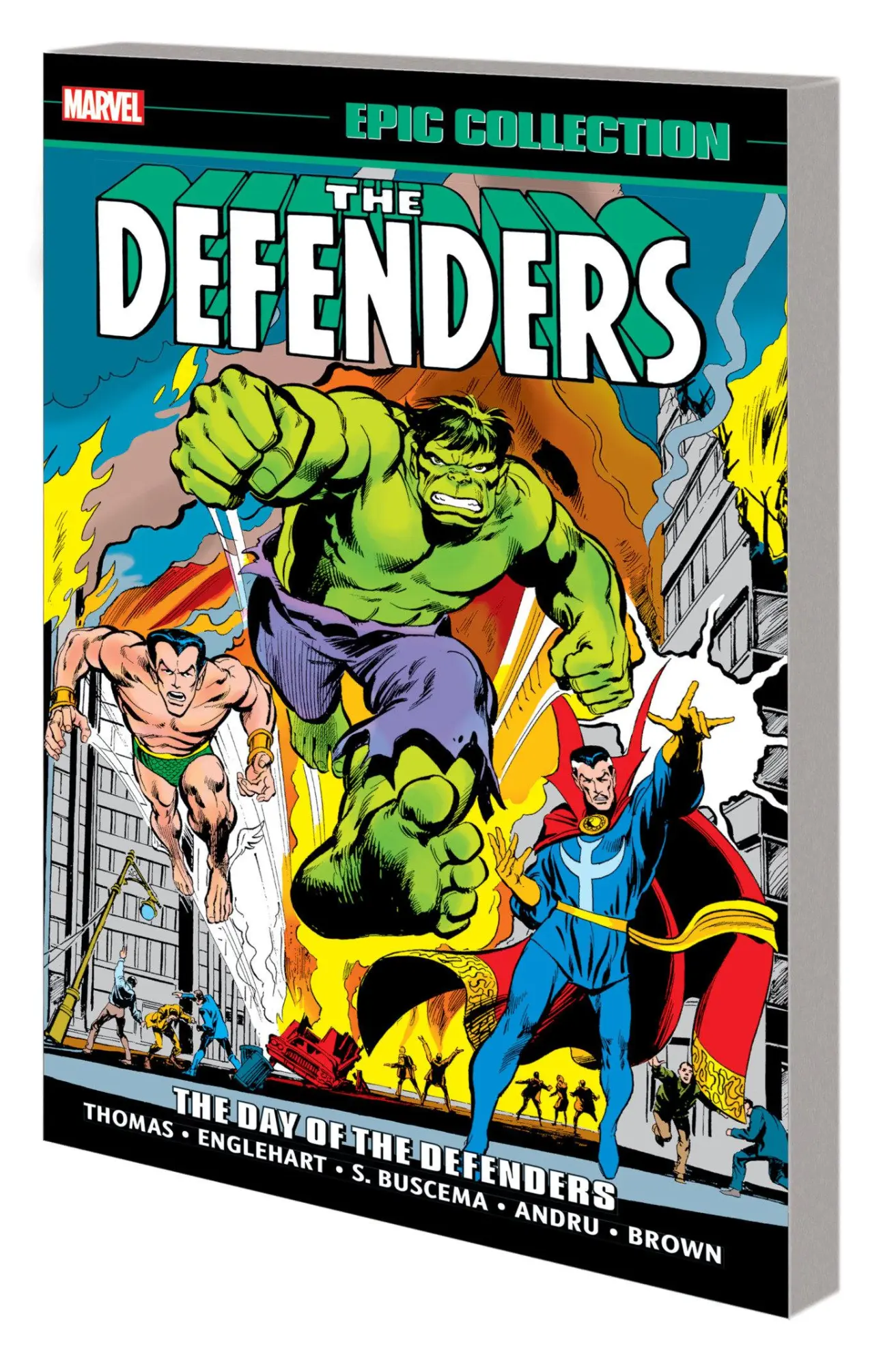 Cover: 9781302933562 | Defenders Epic Collection: The Day of the Defenders | Thomas (u. a.)
