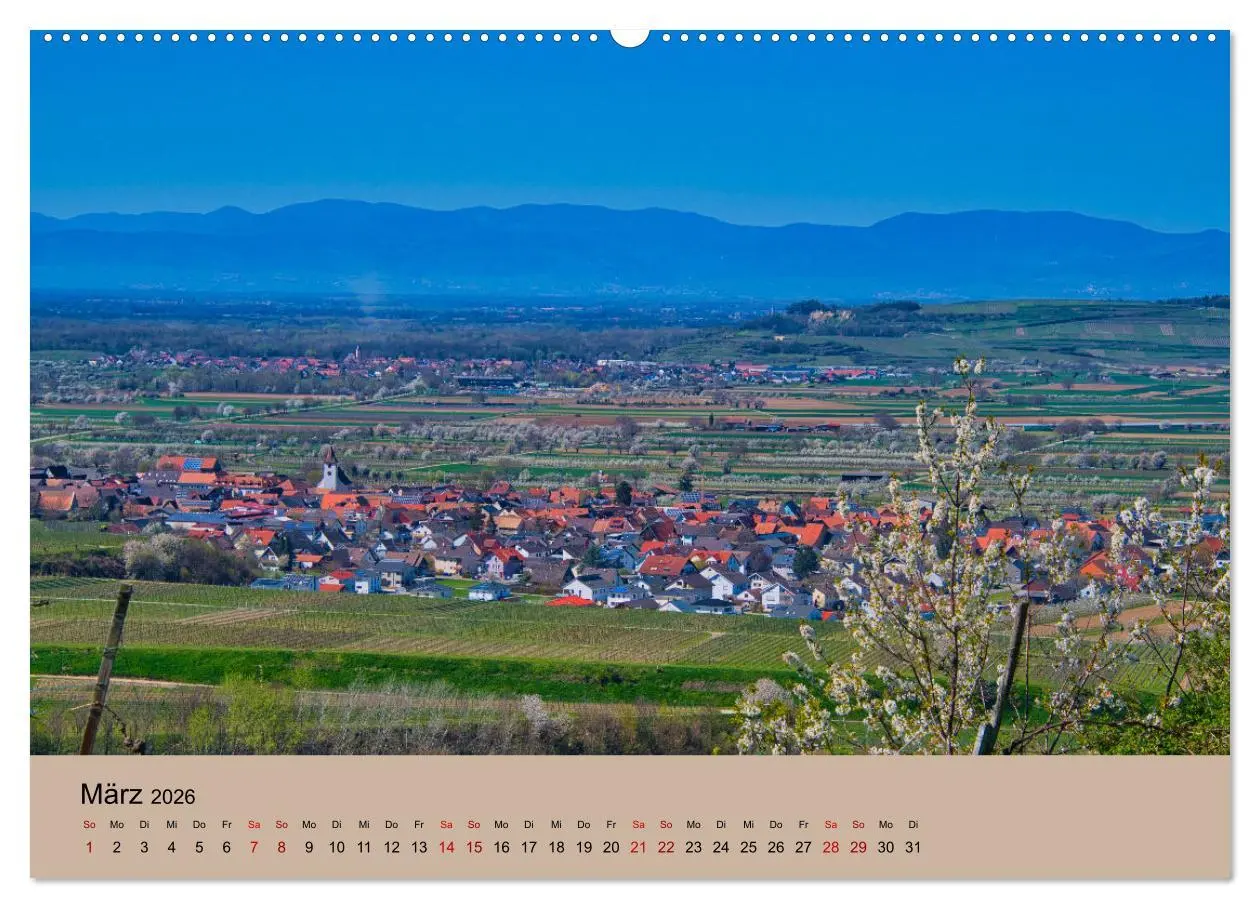 Bild: 9783457273562 | Kaiserstuhlblicke (Wandkalender 2026 DIN A2 quer), CALVENDO...