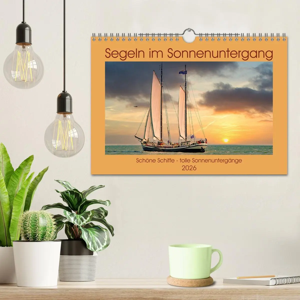 Bild: 9783457723562 | Segeln im Sonnenuntergang (Wandkalender 2026 DIN A4 quer), CALVENDO...
