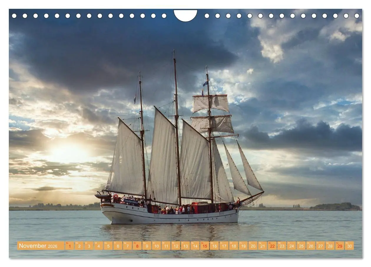 Bild: 9783457723562 | Segeln im Sonnenuntergang (Wandkalender 2026 DIN A4 quer), CALVENDO...