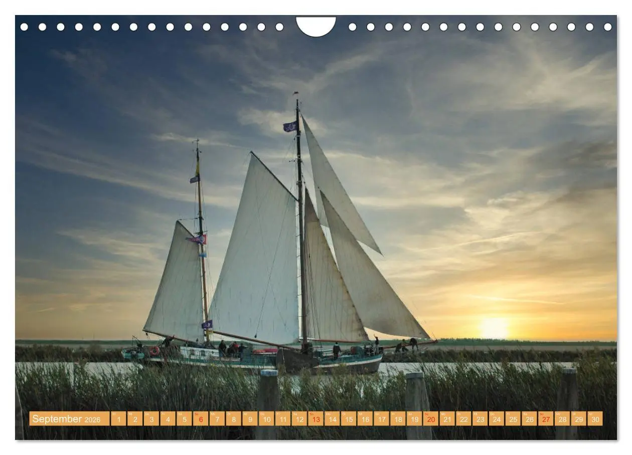 Bild: 9783457723562 | Segeln im Sonnenuntergang (Wandkalender 2026 DIN A4 quer), CALVENDO...