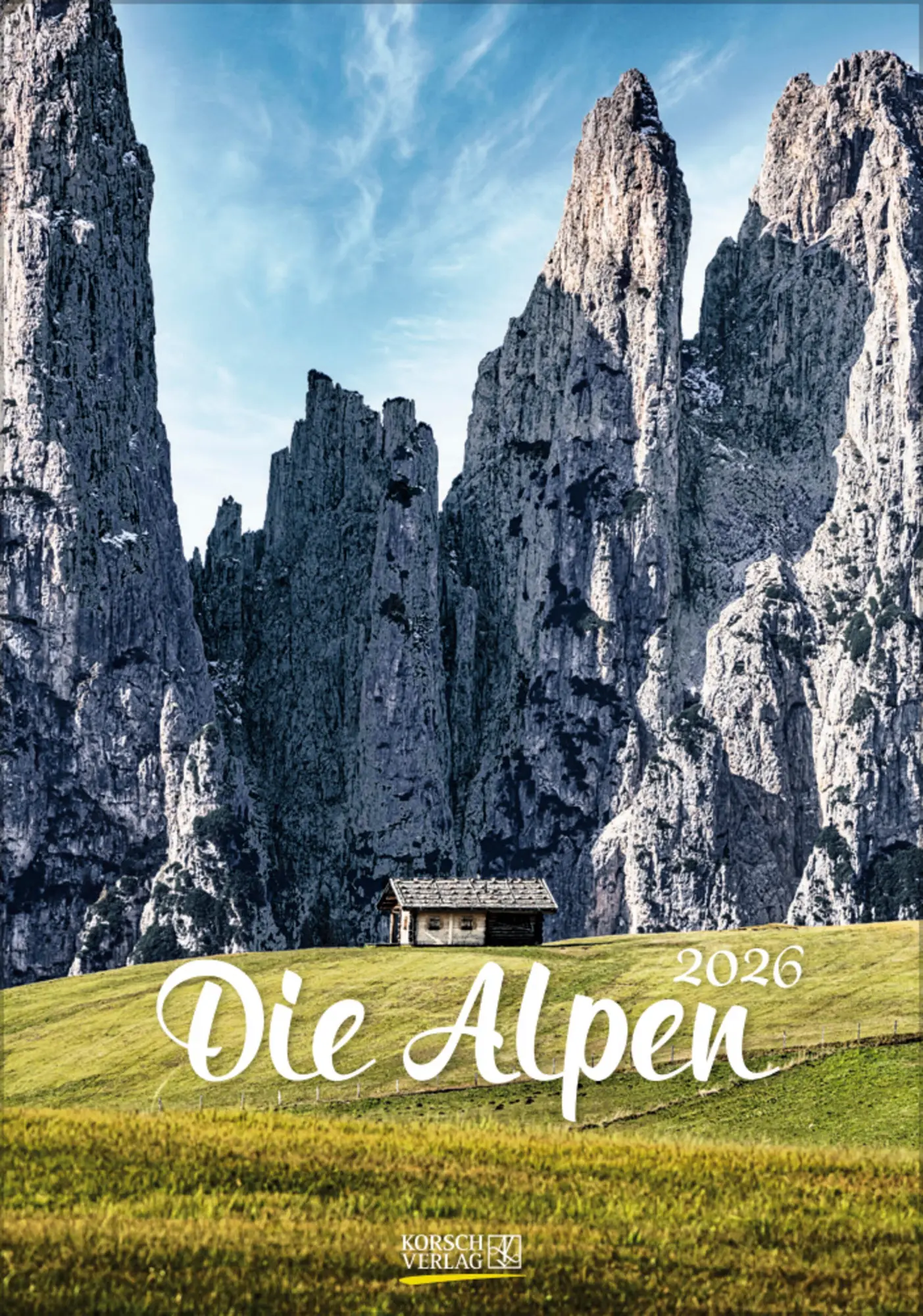 Cover: 9783731883562 | Die Alpen 2026 | Verlag Korsch | Kalender | Spiralbindung | 13 S.