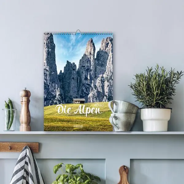 Bild: 9783731883562 | Die Alpen 2026 | Verlag Korsch | Kalender | Spiralbindung | 13 S.
