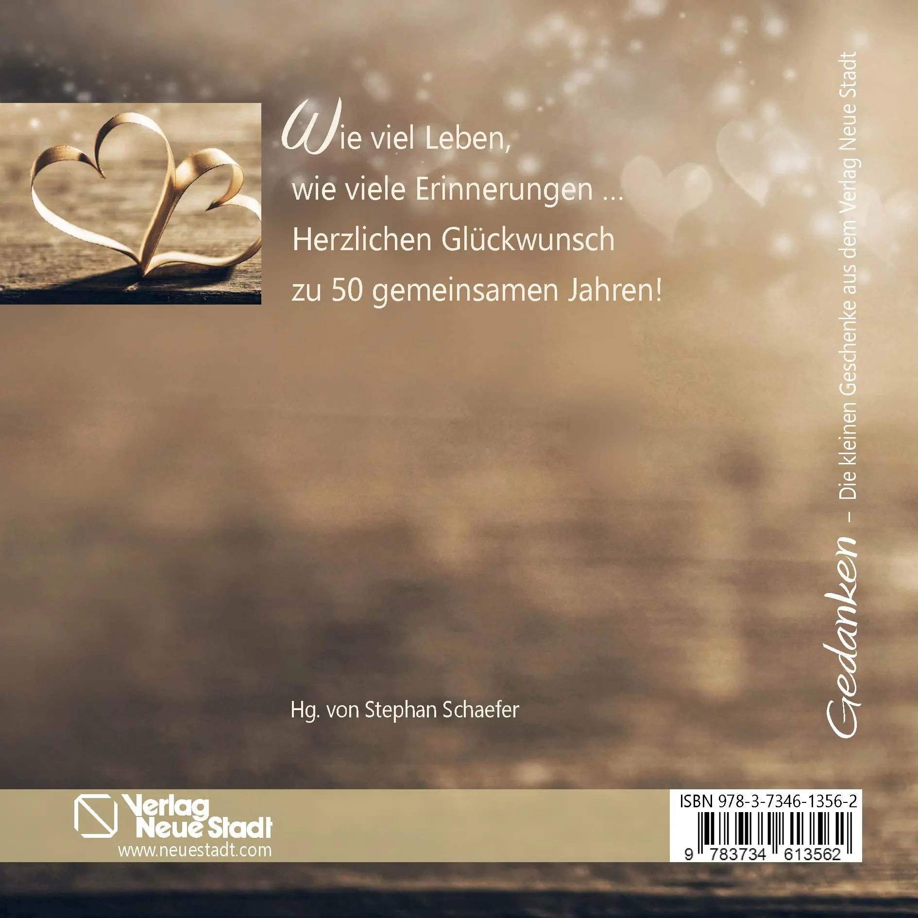 Rückseite: 9783734613562 | Glückwunsch zur Goldenen Hochzeit | Gedanken | Stephan Schaefer | 2025