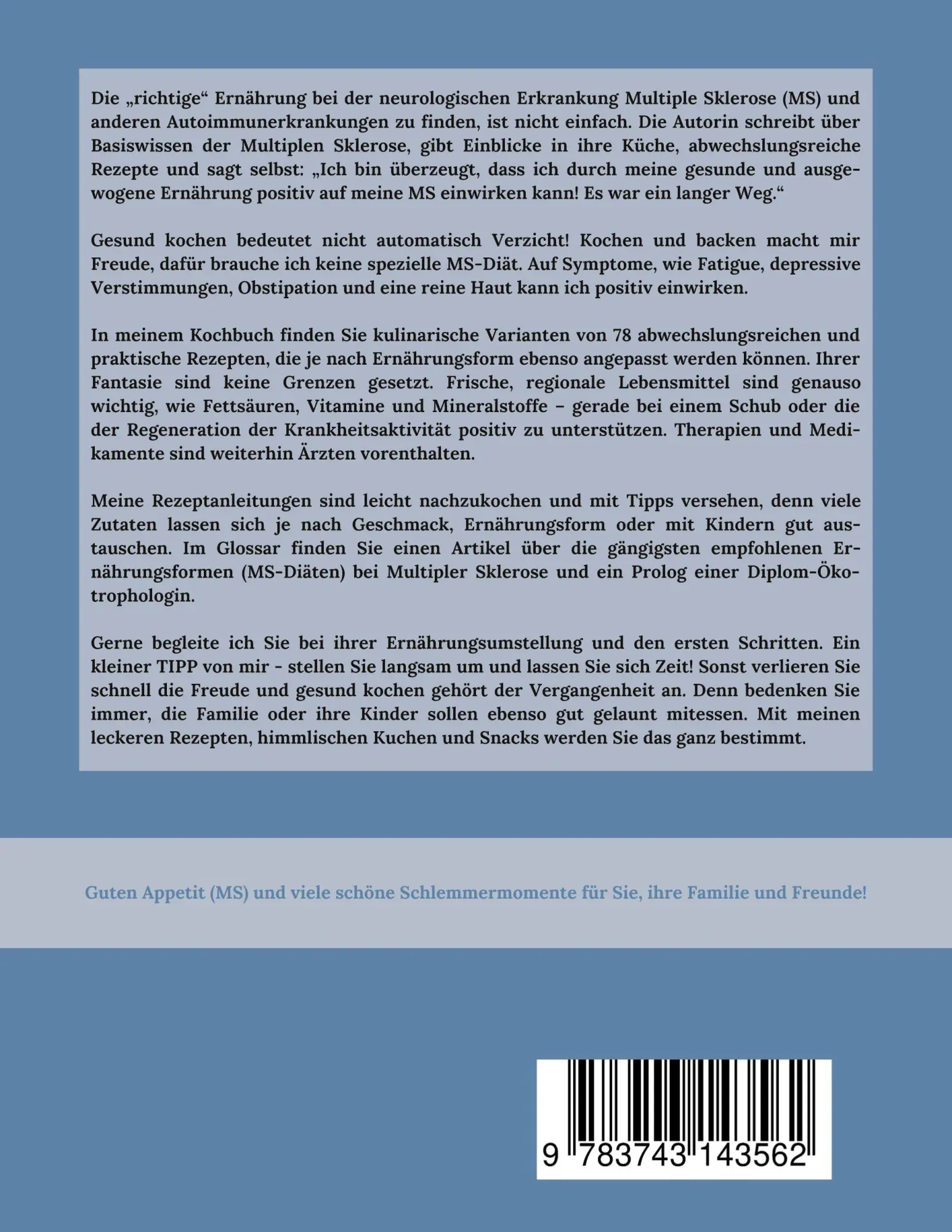 Rückseite: 9783743143562 | Guten Appetit MS | Caroline Régnard-Mayer | Taschenbuch | 136 S.