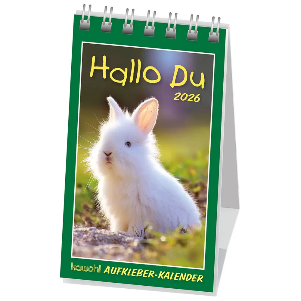 Cover: 9783754893562 | Hallo Du 2026 | Mini-Aufkleber-Kalender | Kalender | Spiralbindung
