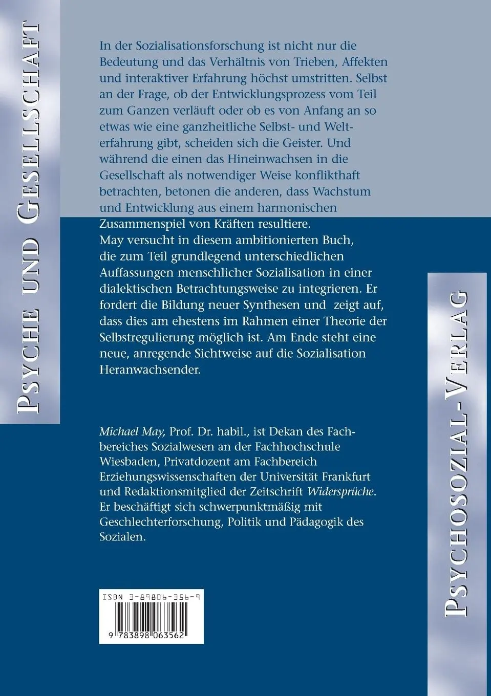 Rückseite: 9783898063562 | Selbstregulierung | Michael May | Taschenbuch | 321 S. | Deutsch