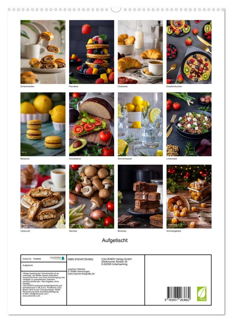Bild: 9783457263662 | Aufgetischt (hochwertiger Premium Wandkalender 2026 DIN A2 hoch),...