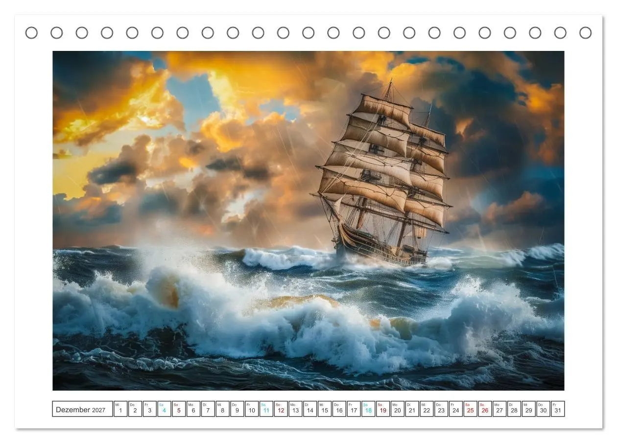 Bild: 9783569133662 | Wind und Wogen (Tischkalender 2027 DIN A5 quer), CALVENDO...