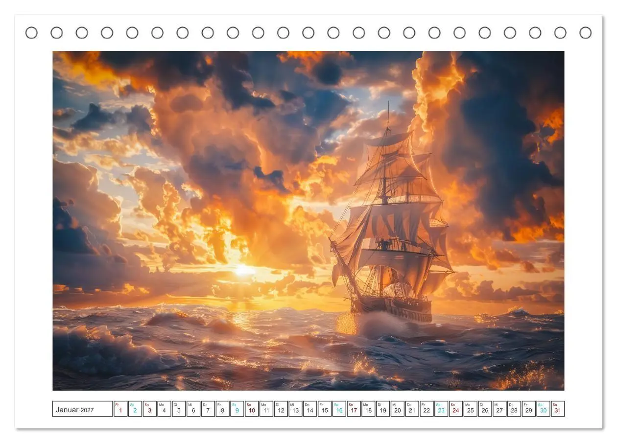 Bild: 9783569133662 | Wind und Wogen (Tischkalender 2027 DIN A5 quer), CALVENDO...