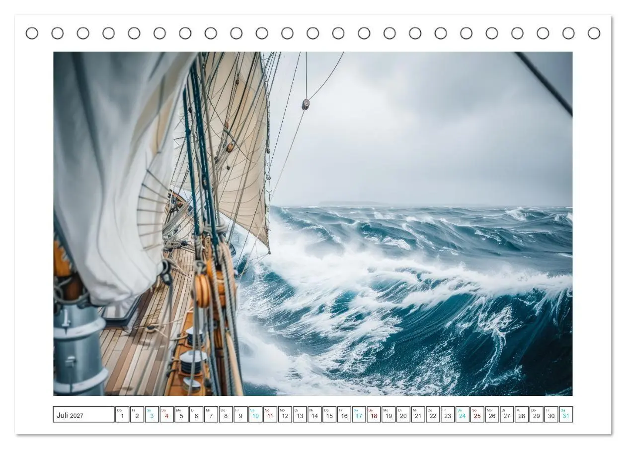 Bild: 9783569133662 | Wind und Wogen (Tischkalender 2027 DIN A5 quer), CALVENDO...