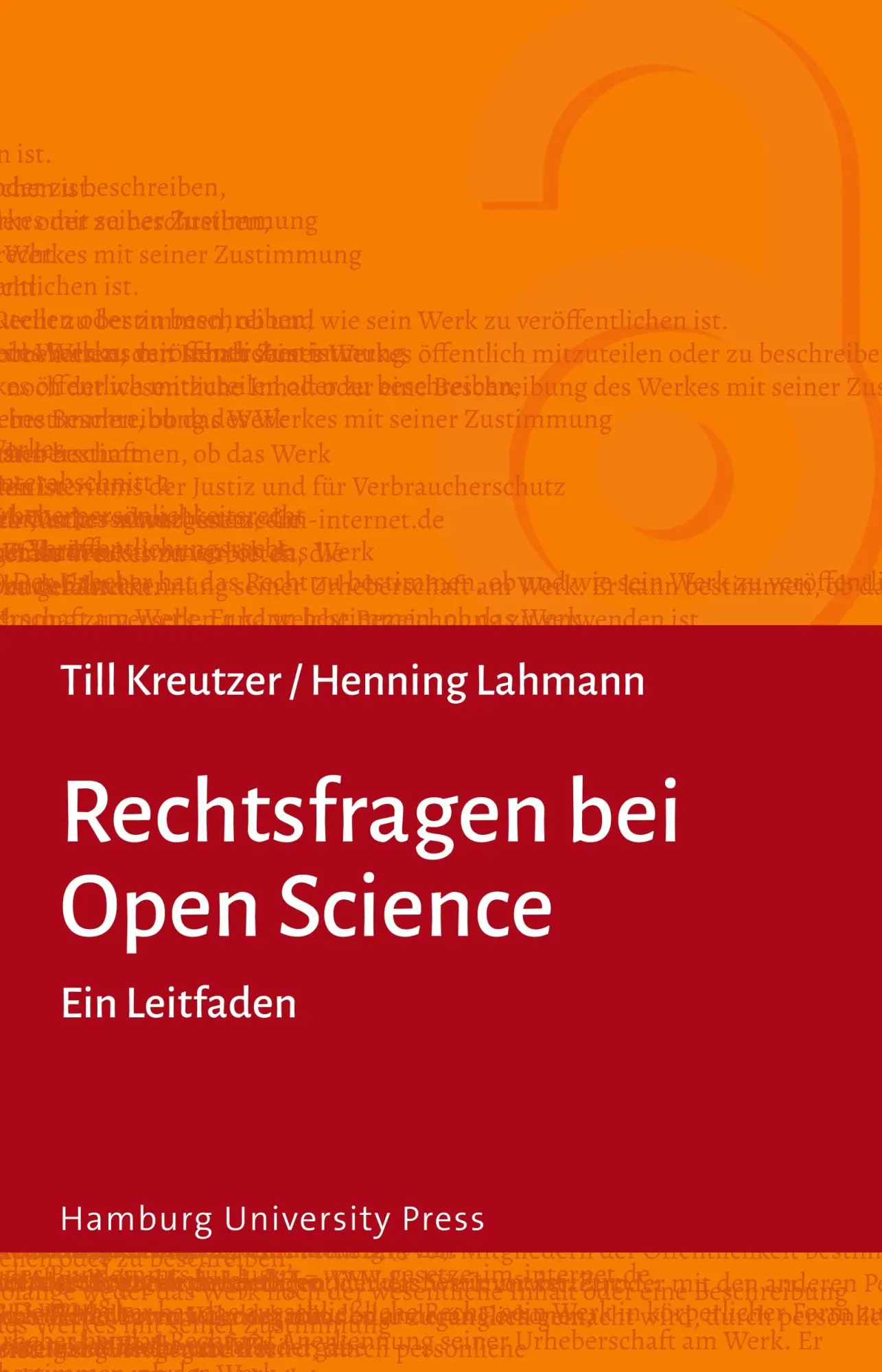 Cover: 9783943423662 | Rechtsfragen bei Open Science | Ein Leitfaden | Lahmann (u. a.) | Buch