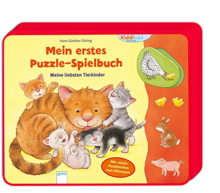 Cover: 9783401713762 | Mein erstes Puzzle-Spielbuch | Meine liebsten Tierkinder | Döring