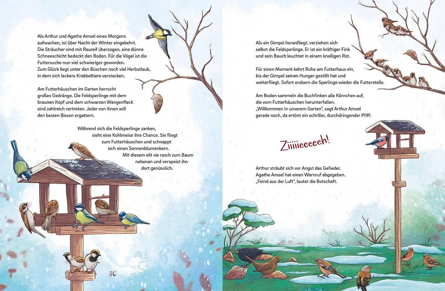 Bild: 9783440183762 | Arthur &amp; Agathe Amsel - Abenteuer am Futterhaus | Nicole Jüngling