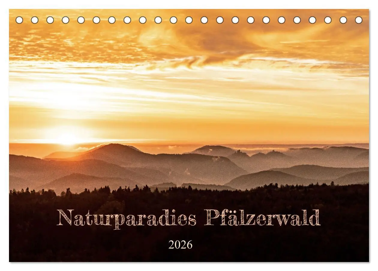 Cover: 9783457563762 | Naturparadies Pfälzerwald (Tischkalender 2026 DIN A5 quer),...