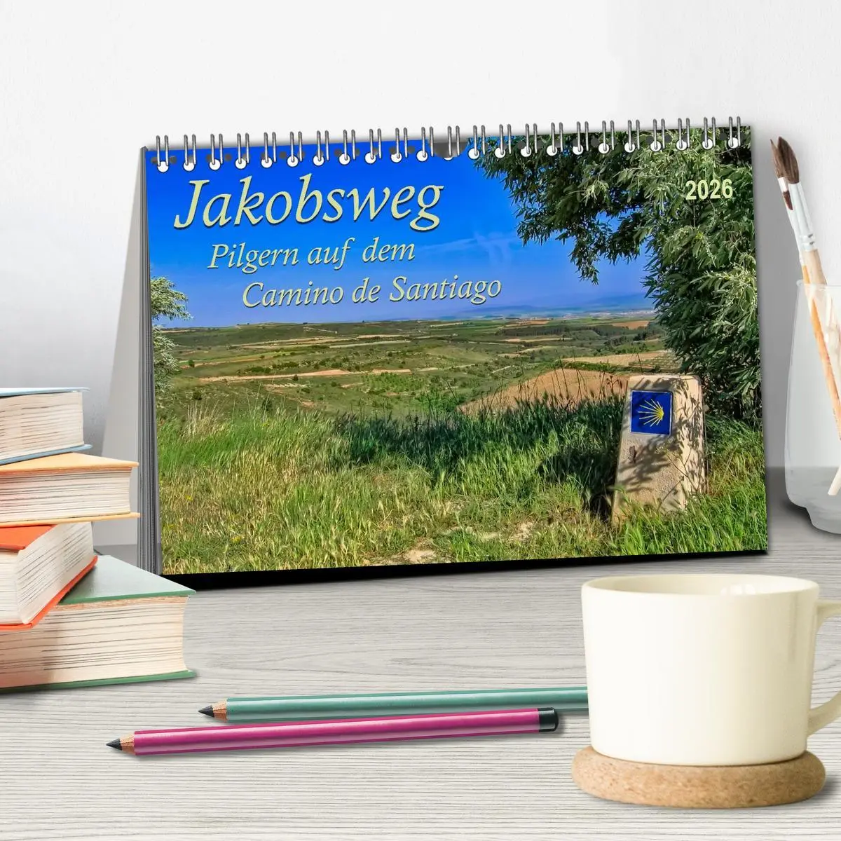 Bild: 9783516033762 | Jakobsweg - pilgern auf dem Camino de Santiago (Tischkalender 2026...