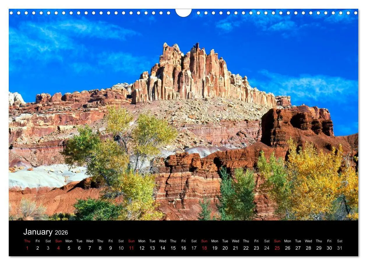 Bild: 9783516583762 | USA - National Parks (Wall Calendar 2026 DIN A3 landscape),...