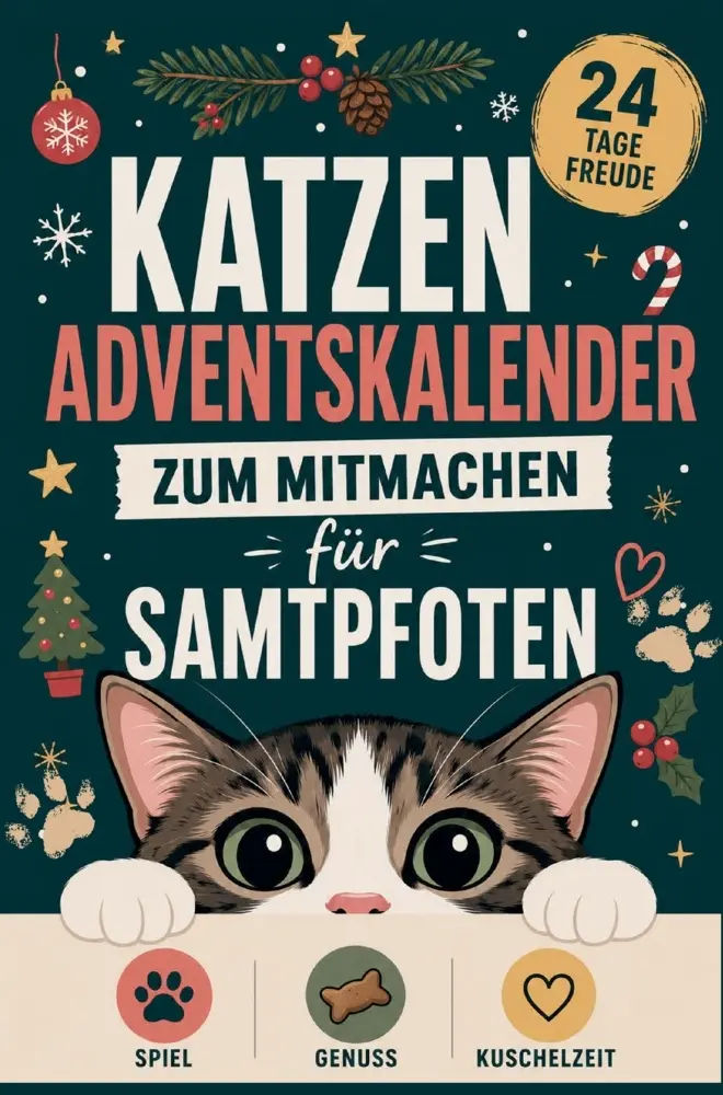 Cover: 9789403953762 | Katzen Adventskalender zum Mitmachen für Samtpfoten | Catty Mink