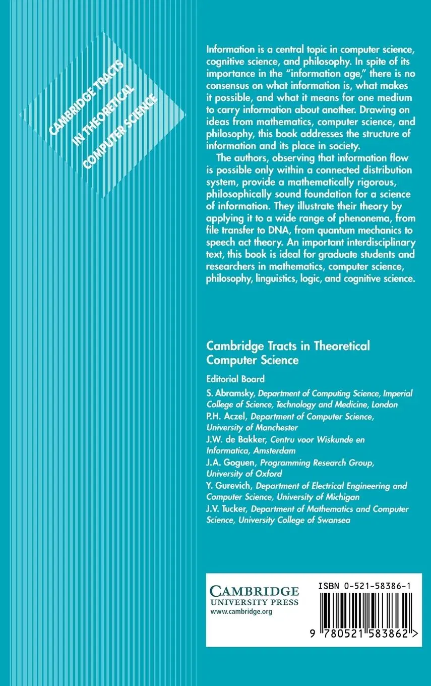 Rückseite: 9780521583862 | Information Flow | The Logic of Distributed Systems | Barwise (u. a.)