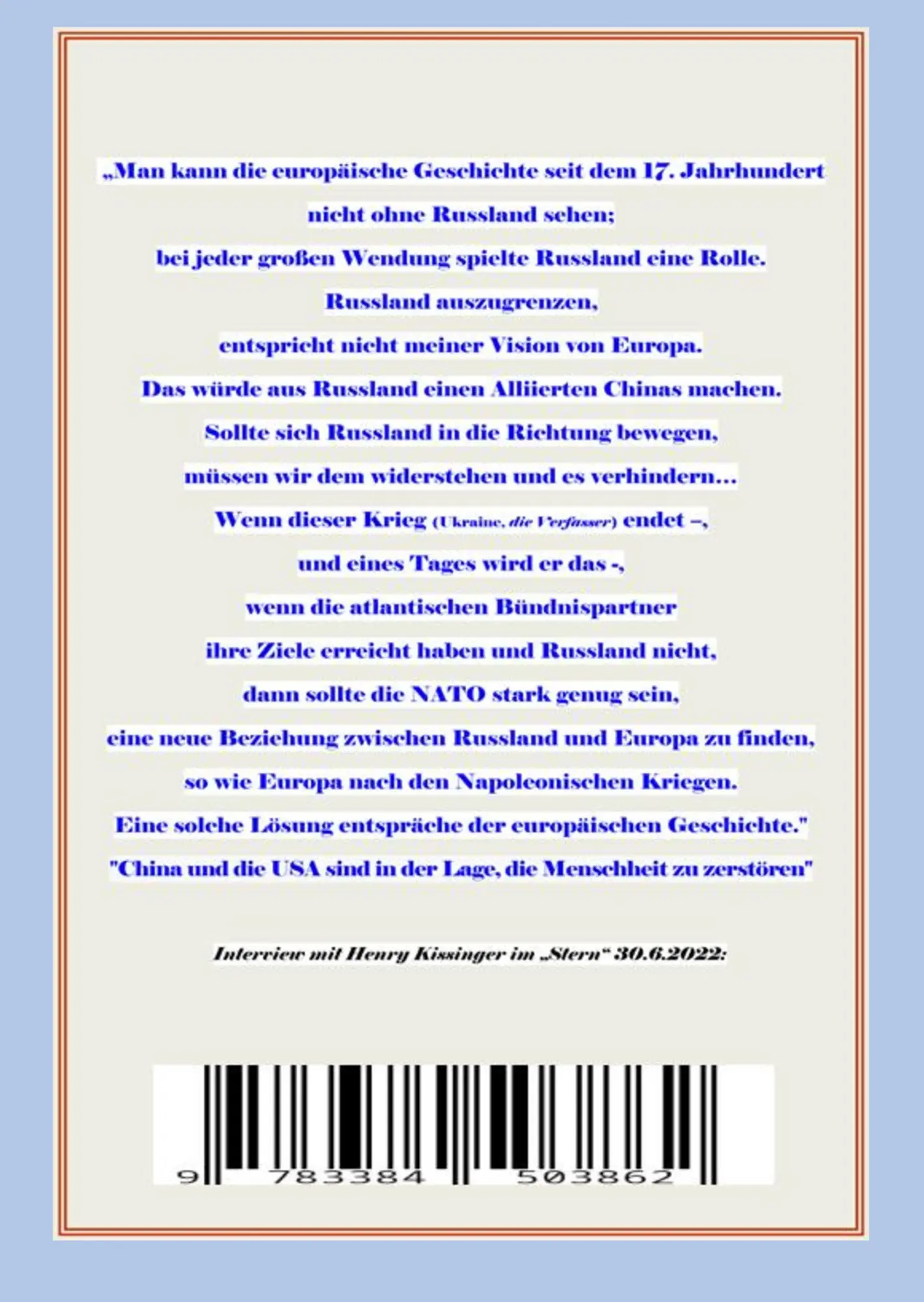 Rückseite: 9783384503862 | Russland IN Europa | Willi und Marguerite Kollo | Buch | 176 S. | 2025