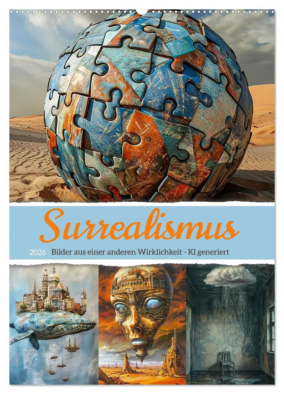 Cover: 9783516263862 | Surrealismus (Wandkalender 2026 DIN A2 hoch), CALVENDO Monatskalender