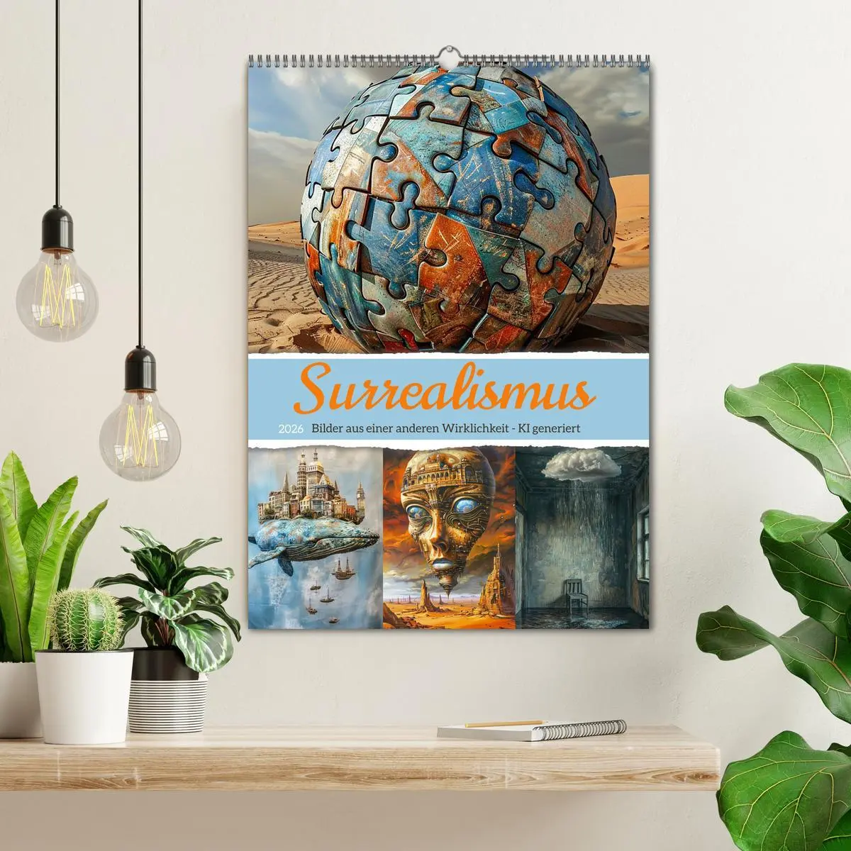 Bild: 9783516263862 | Surrealismus (Wandkalender 2026 DIN A2 hoch), CALVENDO Monatskalender