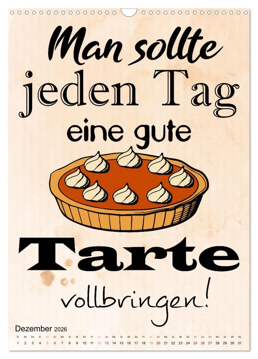 Bild: 9783516333862 | Bäckersprüche (Wandkalender 2026 DIN A3 hoch), CALVENDO Monatskalender