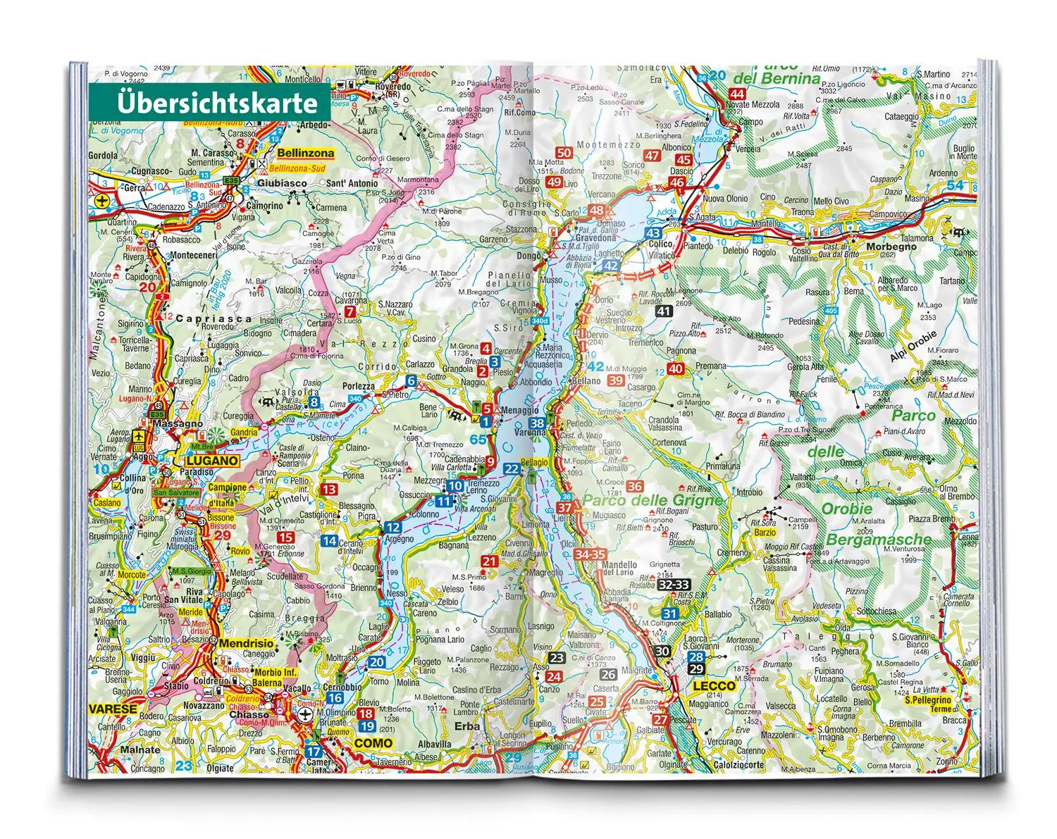 Bild: 9783991543862 | KOMPASS Wanderführer Comer See, 50 Touren mit Extra-Tourenkarte | Buch