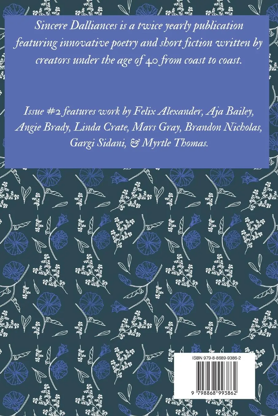 Rückseite: 9798868993862 | Sincere Dalliances Issue #2 | H. S. Leigh Koonce | Taschenbuch | 2023