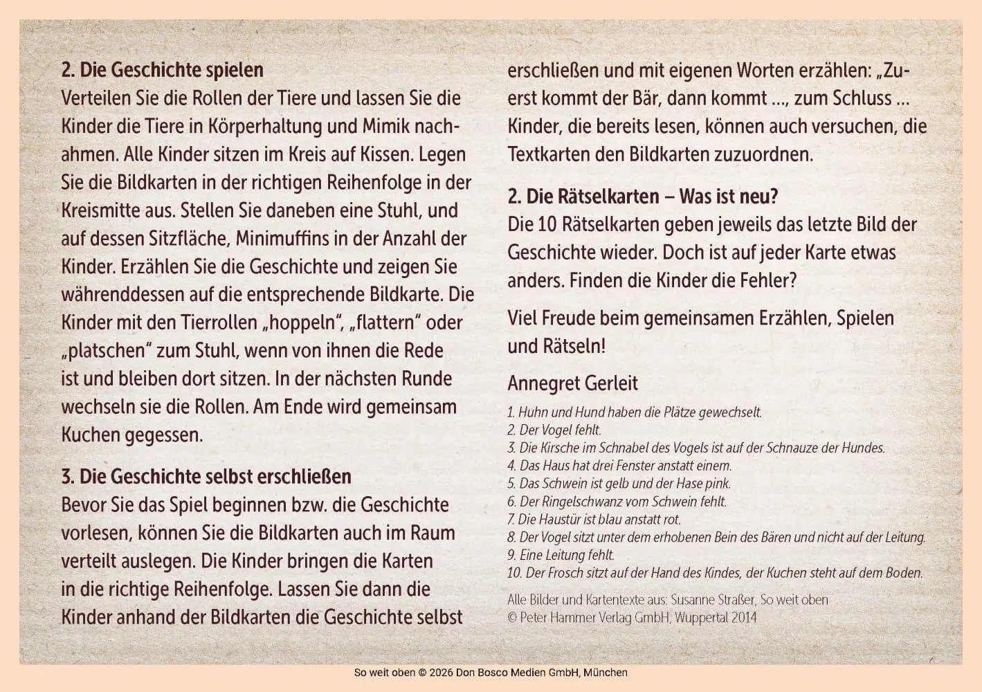 Bild: 4260694923962 | So weit oben | Susanne Straßer | Box | 25 S. | Deutsch | 2026