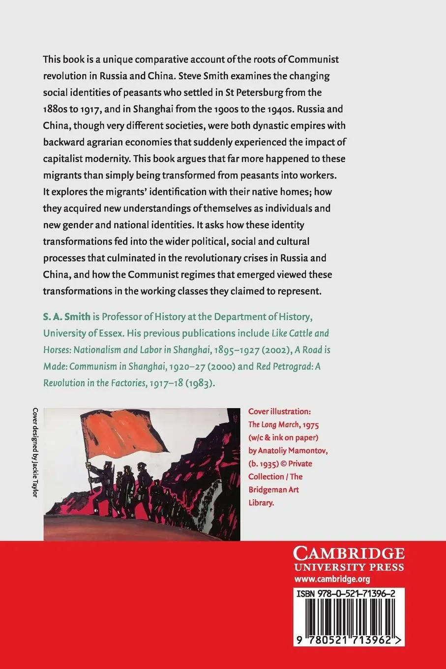 Rückseite: 9780521713962 | Revolution and the People in Russia and China | S. A. Smith | Buch