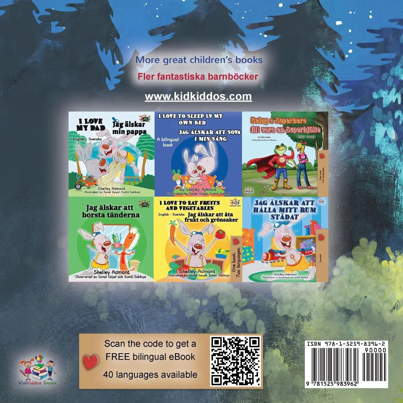 Rückseite: 9781525983962 | Under the Stars (English Swedish Bilingual Kids Book) | Taschenbuch