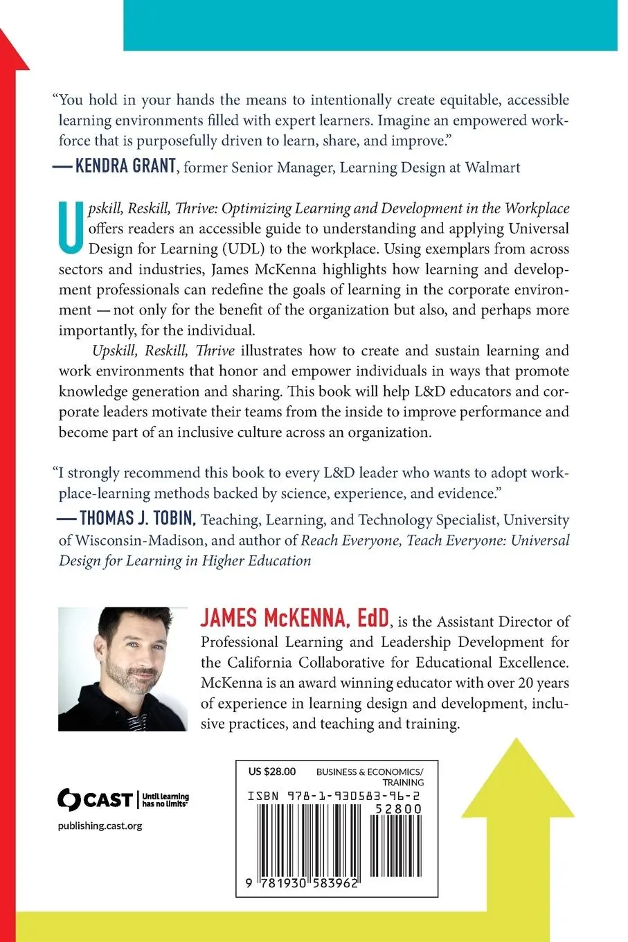 Rückseite: 9781930583962 | Upskill, Reskill, Thrive | James Mckenna | Taschenbuch | Englisch