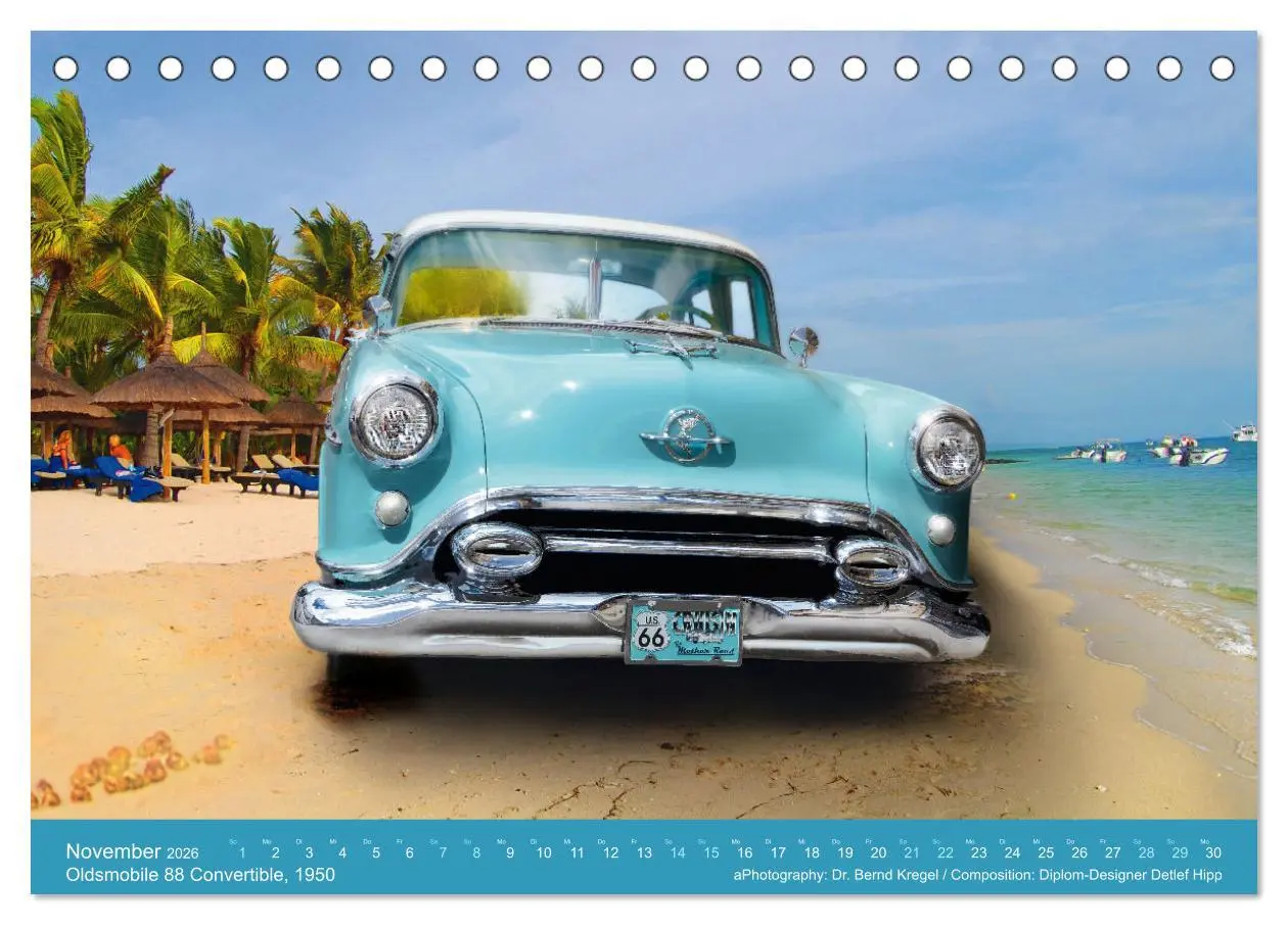 Bild: 9783457473962 | Oldtimer auf 5 Kontinenten (Tischkalender 2026 DIN A5 quer),...