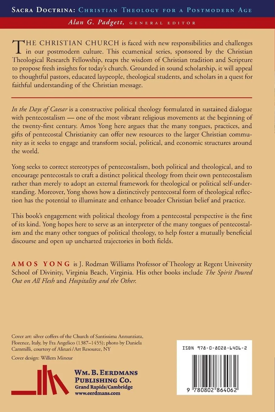 Rückseite: 9780802864062 | In the Days of Caesar | Pentecostalism and Political Theology | Yong