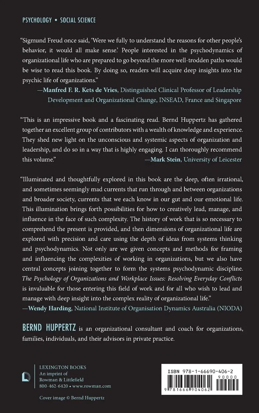Rückseite: 9781666904062 | The Psychology of Organizations and Workplace Issues | Bernd Huppertz