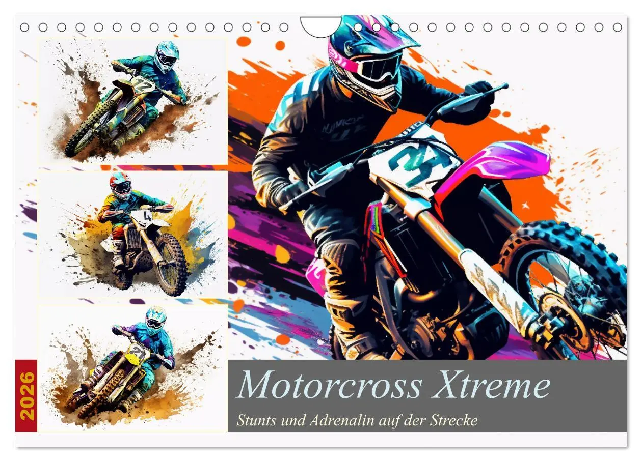 Cover: 9783457364062 | Motorcross Xtreme (Wandkalender 2026 DIN A4 quer), CALVENDO...