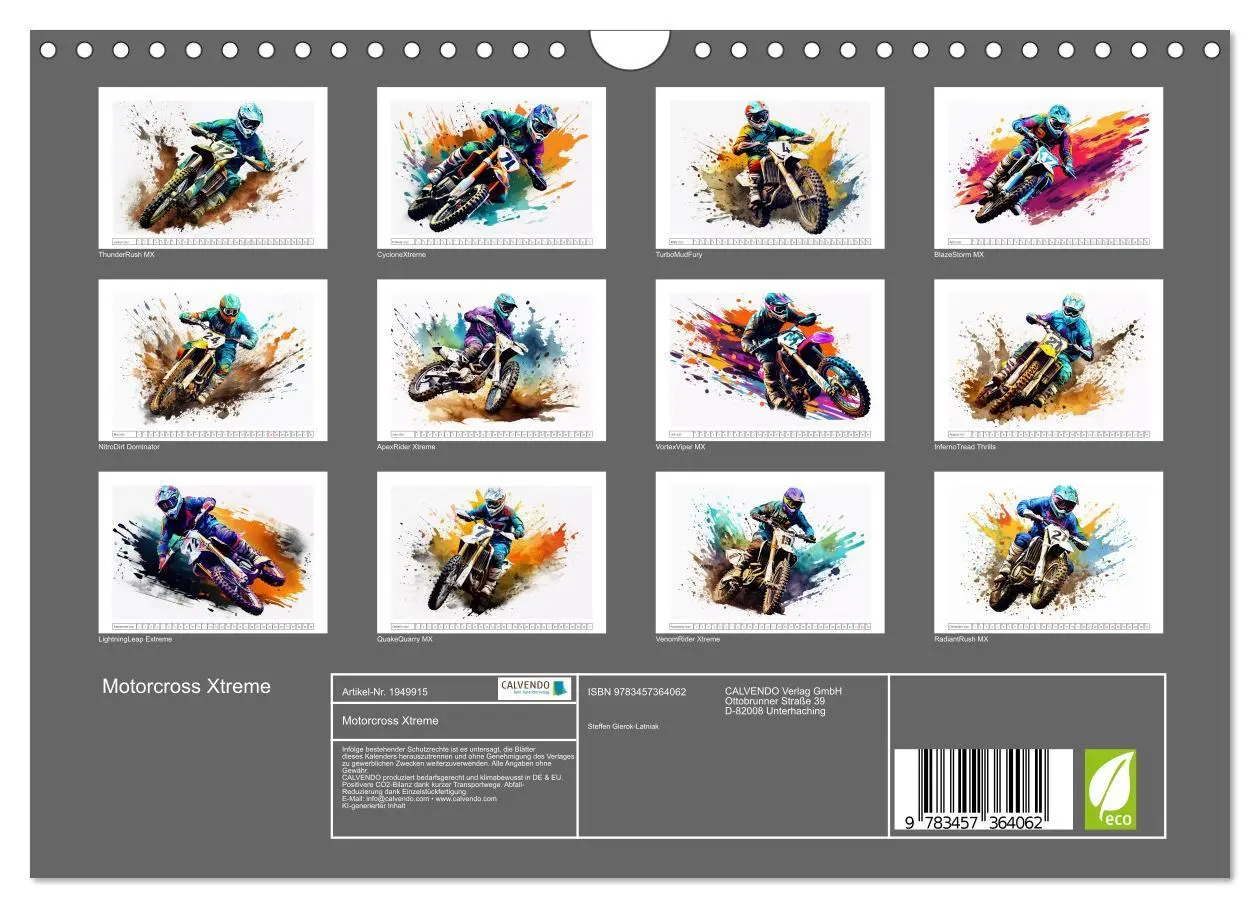 Bild: 9783457364062 | Motorcross Xtreme (Wandkalender 2026 DIN A4 quer), CALVENDO...