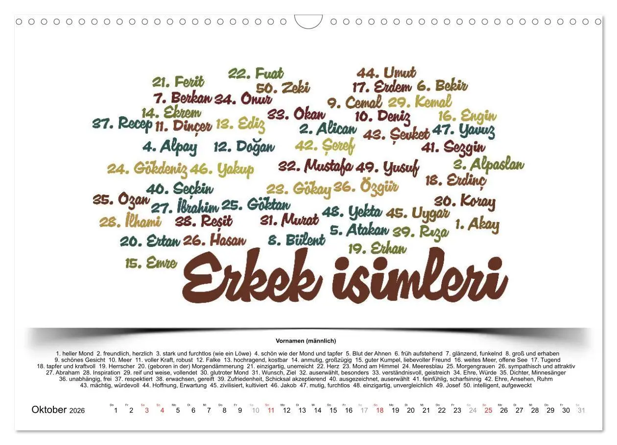 Bild: 9783457744062 | Kultur-Sprachkalender Türkisch-Deutsch (Wandkalender 2026 DIN A3...