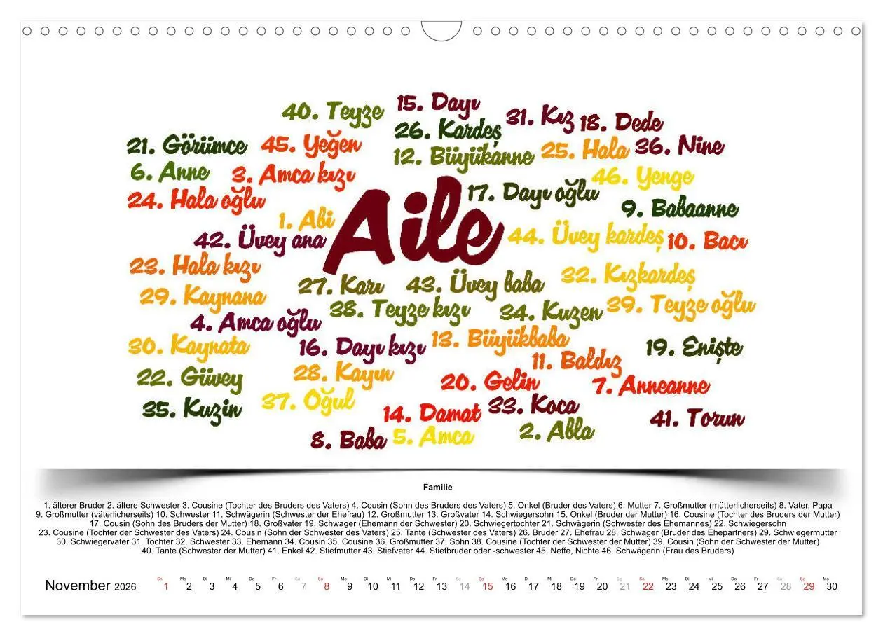 Bild: 9783457744062 | Kultur-Sprachkalender Türkisch-Deutsch (Wandkalender 2026 DIN A3...