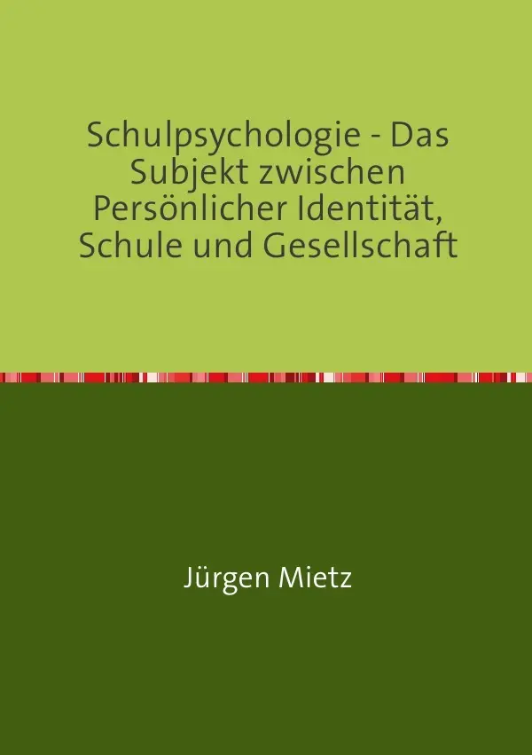 Cover: 9783737534062 | Schulpsychologie - | Jürgen Mietz | Taschenbuch | 236 S. | Deutsch