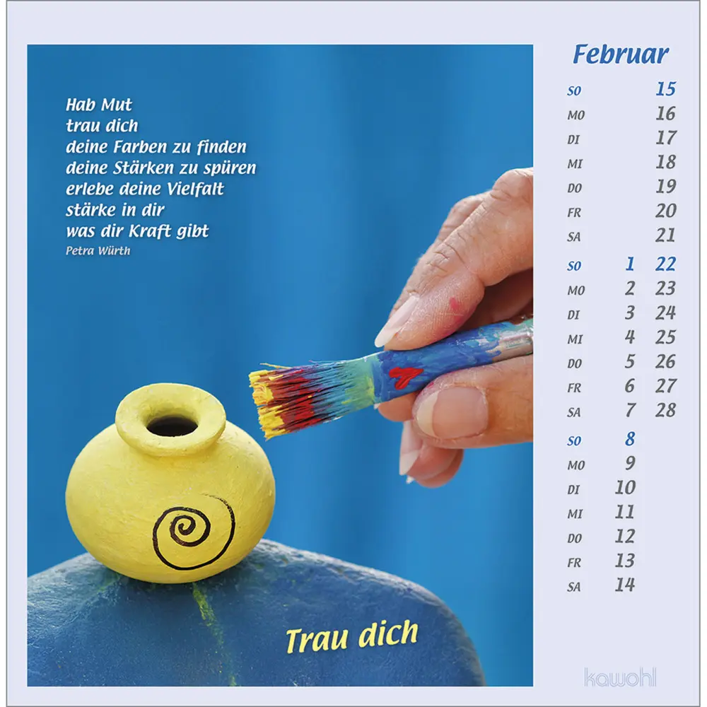 Bild: 9783754814062 | Mit Hand und Fuß 2026 | Postkartenkalender mit Bildern, die berühren