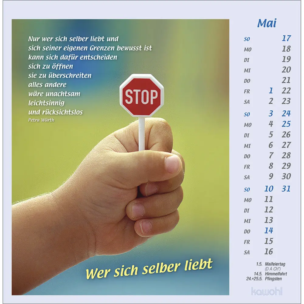 Bild: 9783754814062 | Mit Hand und Fuß 2026 | Postkartenkalender mit Bildern, die berühren