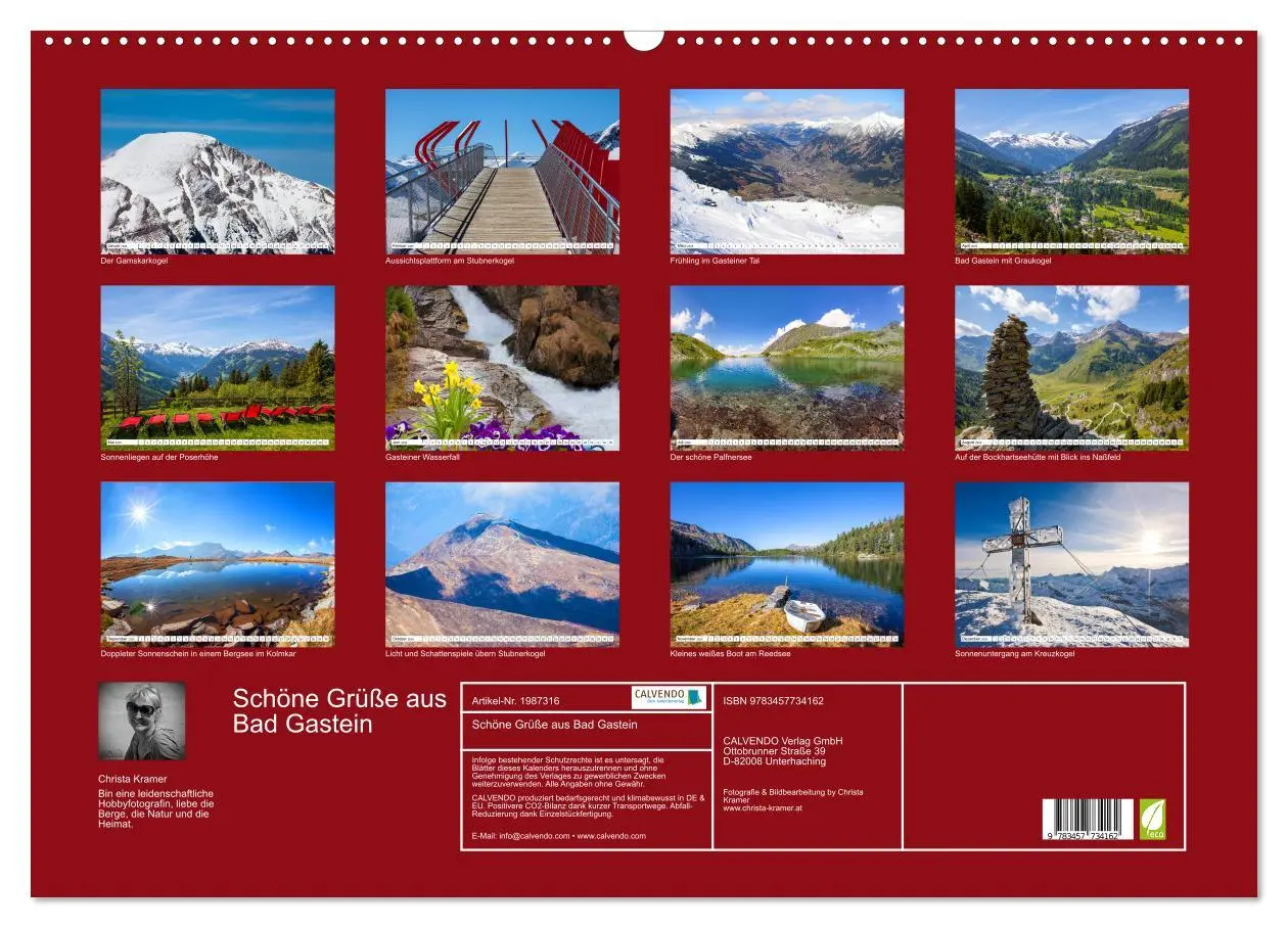 Bild: 9783457734162 | Schöne Grüße aus Bad Gastein (Wandkalender 2026 DIN A2 quer),...