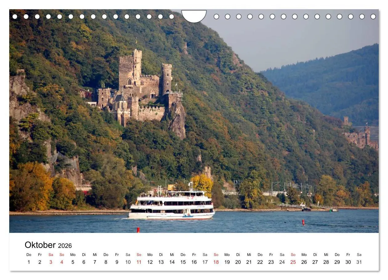 Bild: 9783516064162 | Rhein und Burgen (Wandkalender 2026 DIN A4 quer), CALVENDO...
