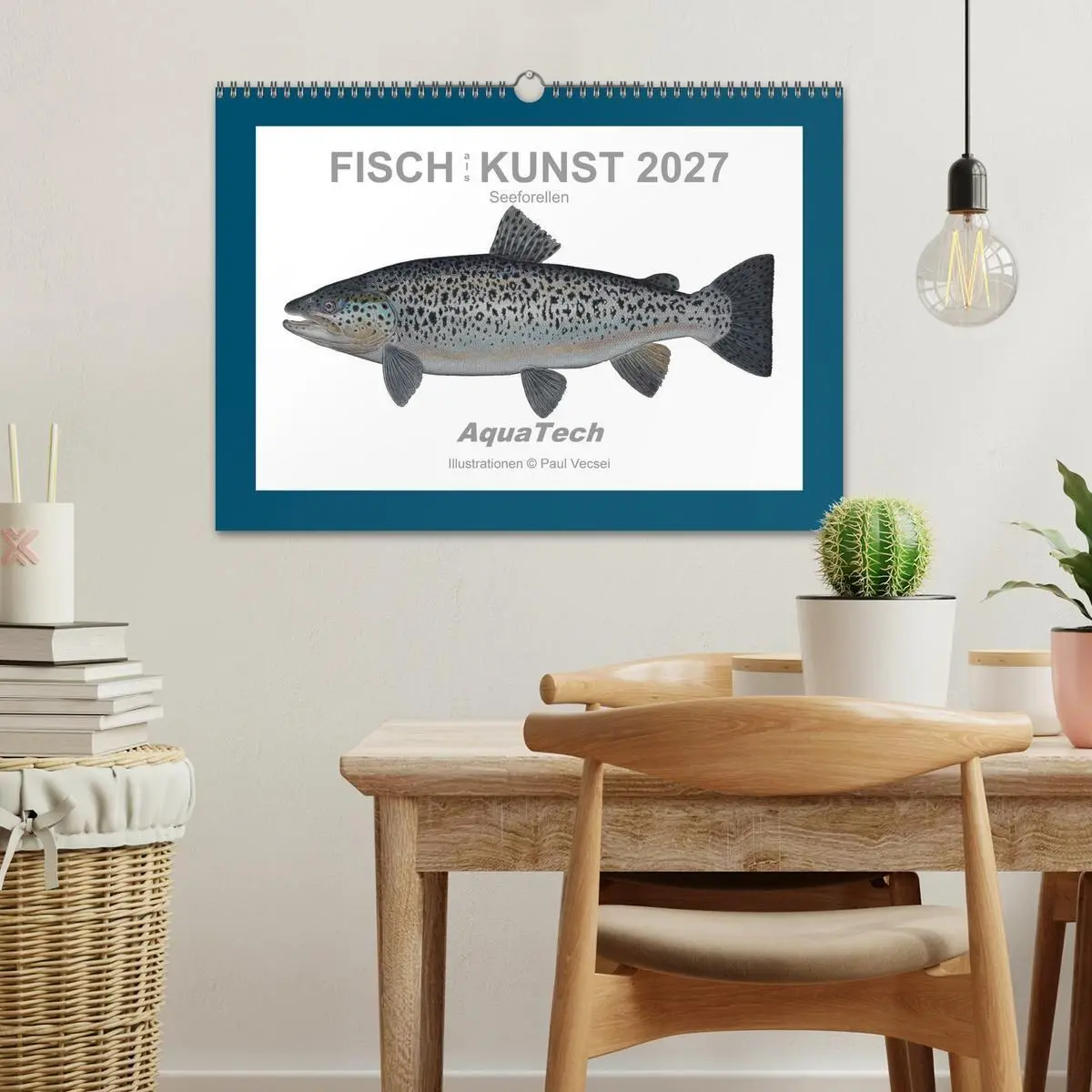 Bild: 9783516754162 | Fisch als Kunst 2027: Seeforellen (Wandkalender 2027 DIN A3 quer),...