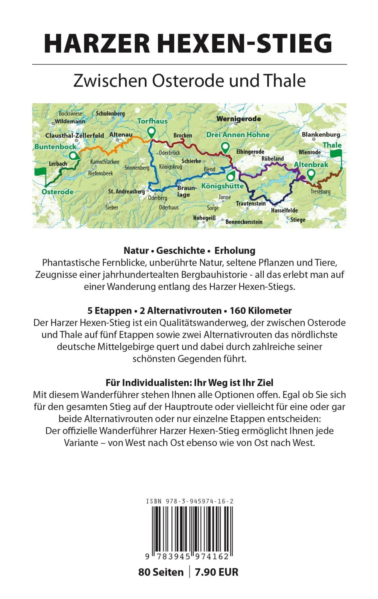 Bild: 9783945974162 | Harzer Hexen-Stieg | Offizieller Wanderführer in beide Richtungen